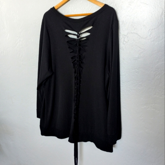 Torrid 4X Rocker Back Slash Black Sweatshirt - Picture 15 of 16